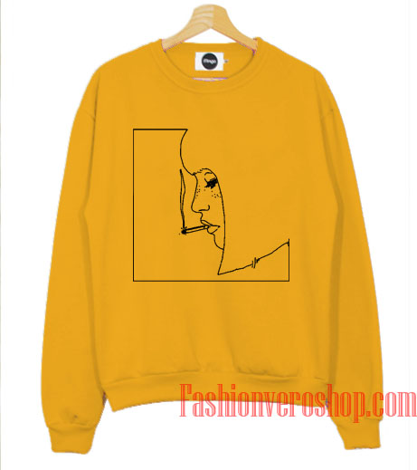 smoking girl sweatshirt