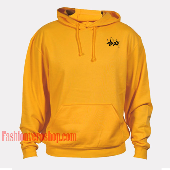 stussy yellow hoodie