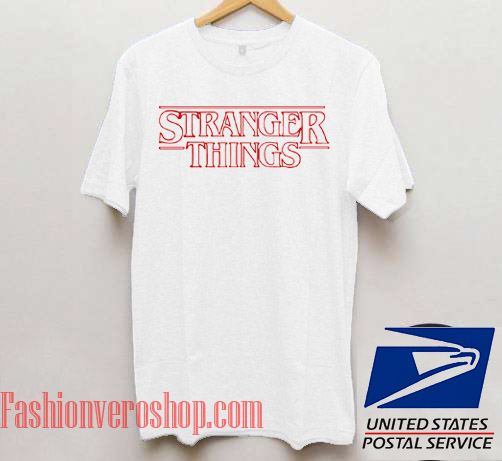 Stranger Things Letter Unisex adult T shirt