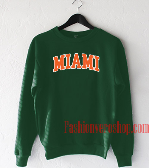 Miami Green Sweatshirt cheap and comfort