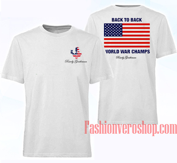 back to back world war champs t shirt