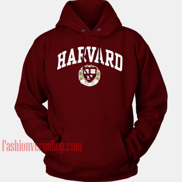 Harvard University Maroon HOODIE - Unisex Adult Clothing