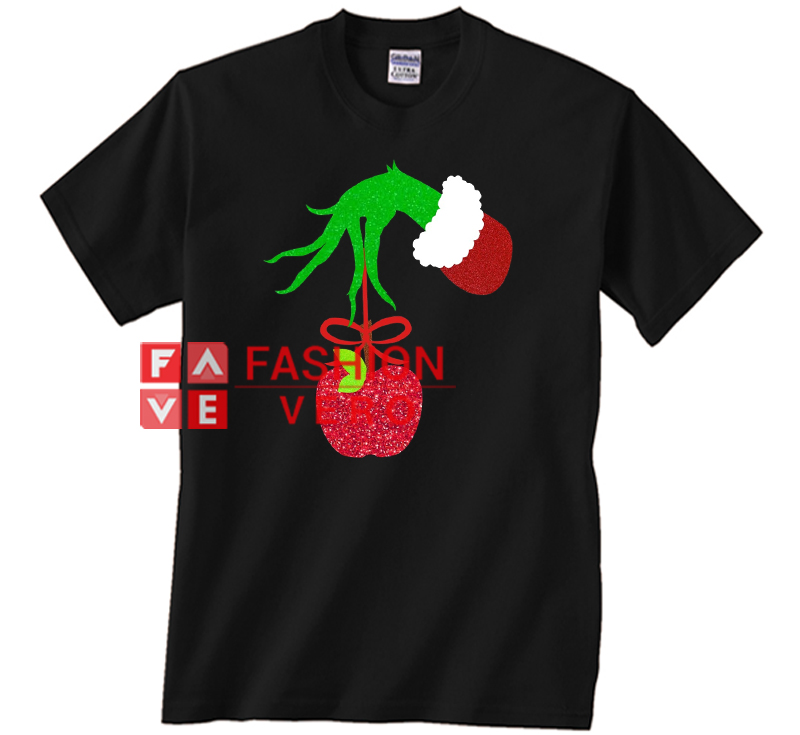 Grinch Hand With Apple Unisex adult T shirt