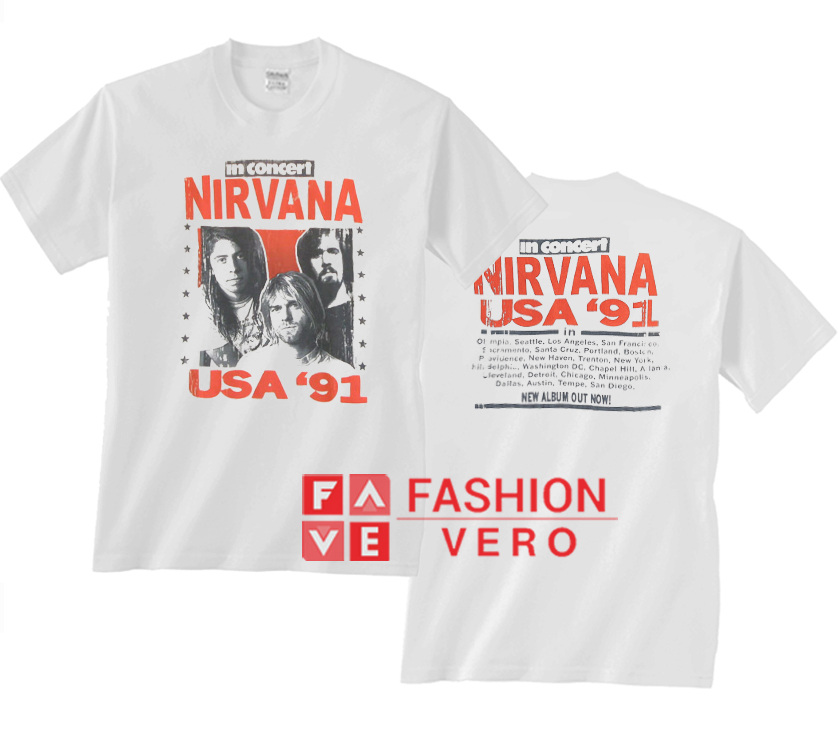 nirvana tour t shirt