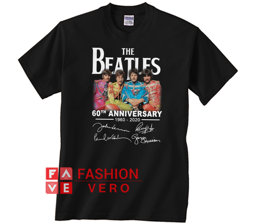 The Beatles 60th Anniversary 1960 2020 Unisex adult T shirt