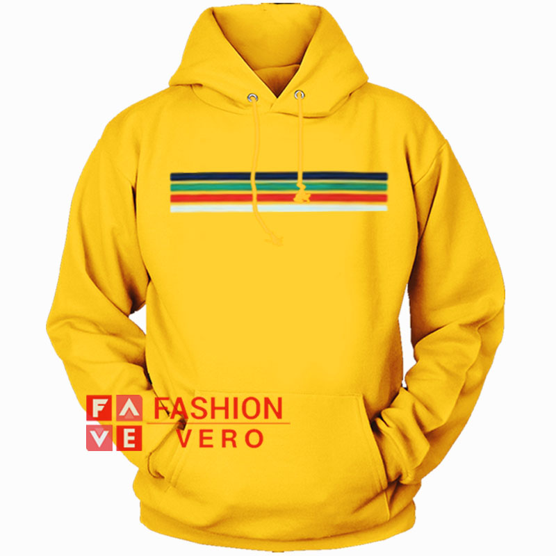 rainbow striped hoodie