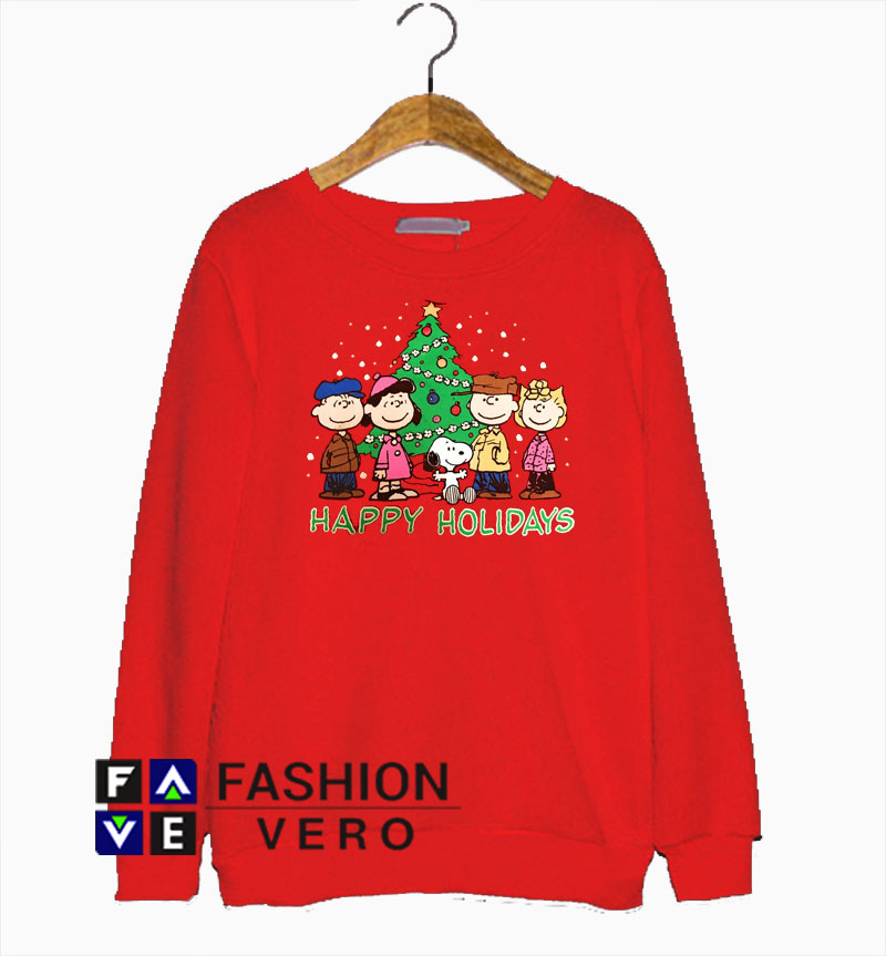 peanuts christmas sweatshirt