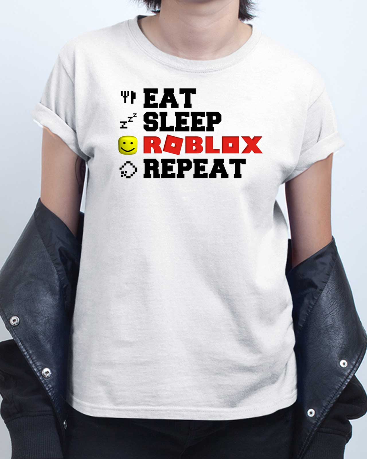 Eat Sleep Roblox Repeat Shirt Limited Design - how i make t shirt on roblox