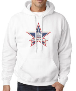 Vintage Style Logo Washington Dc Hoodie