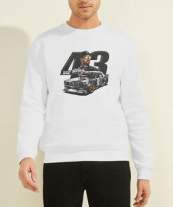 Sweatshirt White Racing Signature 43 Ken Block