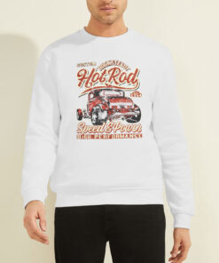 Sweatshirt White Rocksteady Speed and Power Hot Rod