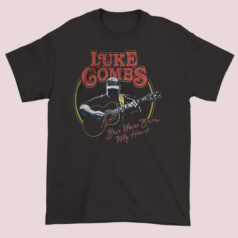 Buy Luke Combs Beer Never Broke My Heart Shirt Cheap