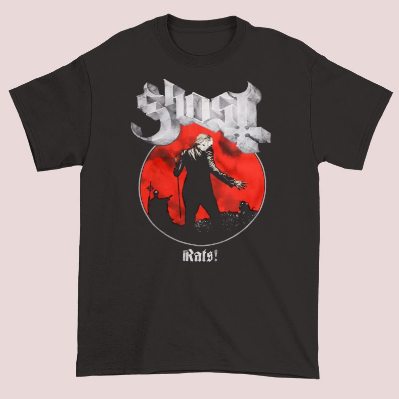 Buy Ghost Rats Metal Band Graphic Shirt Cheap